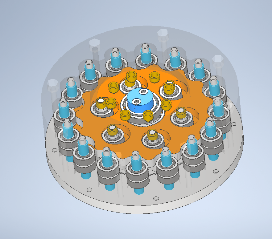 Cycloidal gearbox assembly