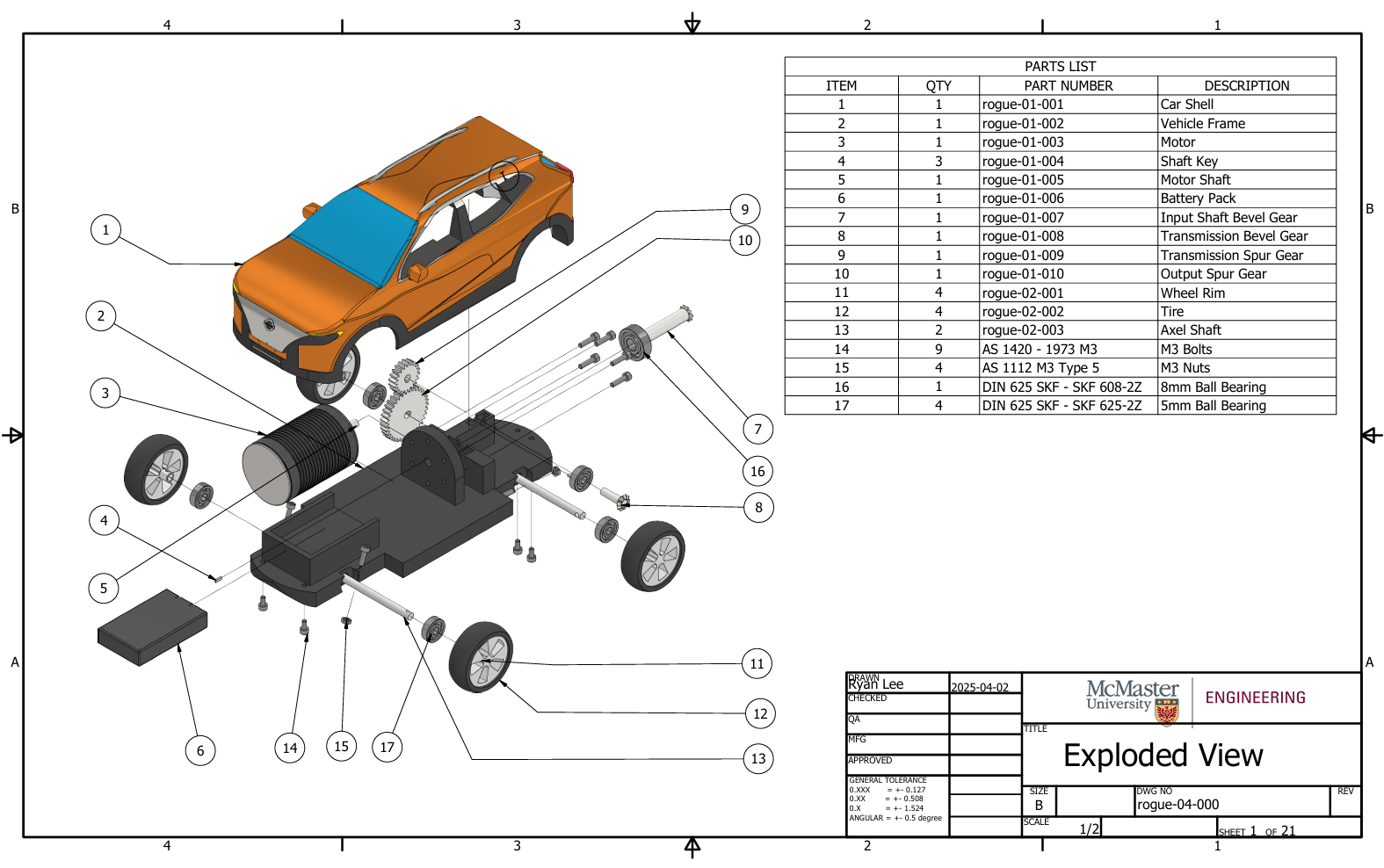 Exploded Assembly View