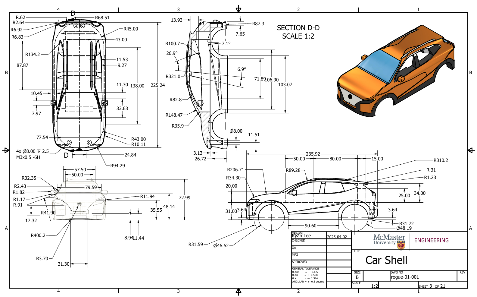 Engineering Drawing - Exterior